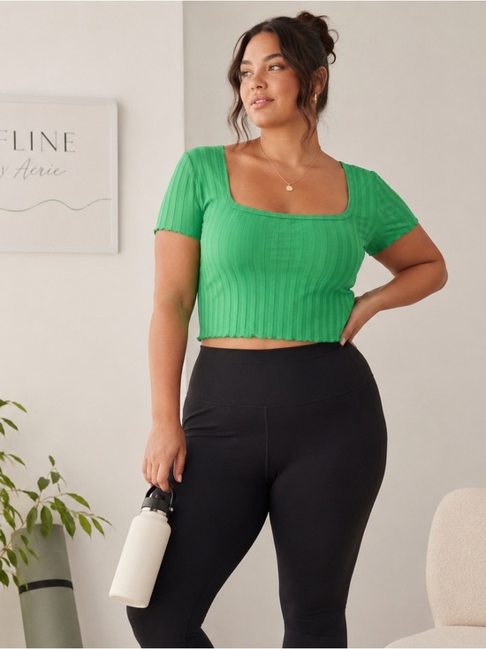 aerie Tops - OFFLINE By Aerie OG Groove Crop Tee NWOT
